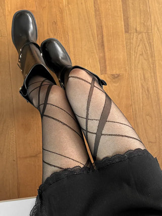Laine Pattern Pantyhose 2 Types