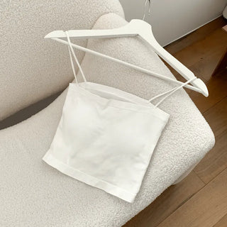 Square Backless Crop Strap Sleeveless Summer Swag Show Waterbomb Festival Sleeveless Bralette Blue Sleeveless