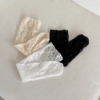 Sweets Flower Lace Pattern Knee-high Long Socks
