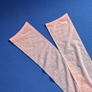 Colorful Dot Pattern See-through Knee Socks Stockings
