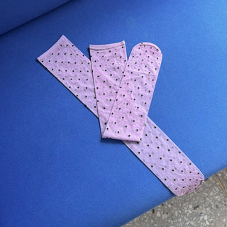 Colorful Dot Pattern See-through Knee Socks Stockings