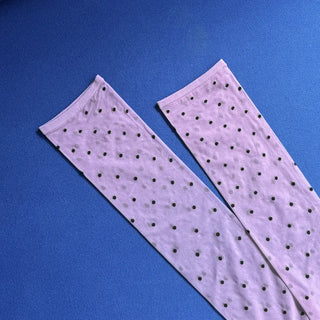 Colorful Dot Pattern See-through Knee Socks Stockings