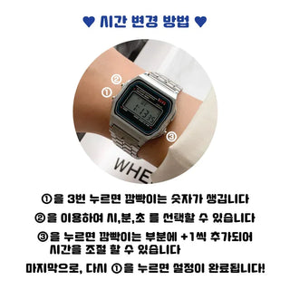Newtro Metal Digital Wristwatch