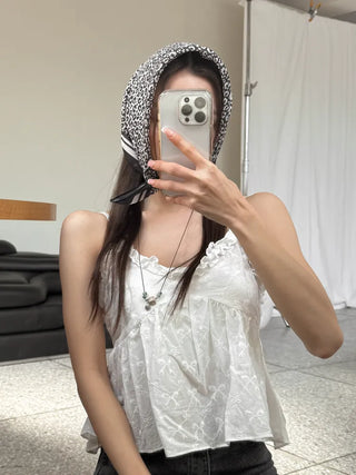 Leopard Square Pattern Hair Bandana Scarf