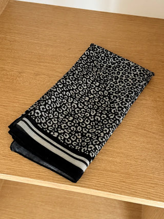 Leopard Square Pattern Hair Bandana Scarf