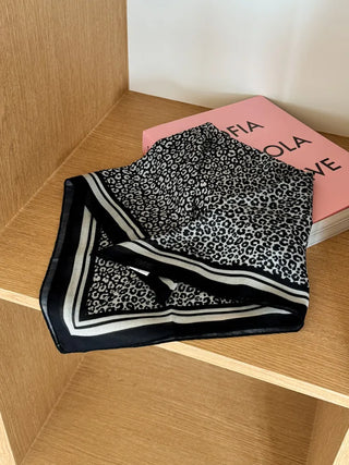 Leopard Square Pattern Hair Bandana Scarf