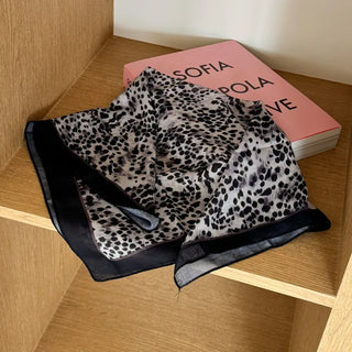 Leopard Square Pattern Hair Bandana Scarf
