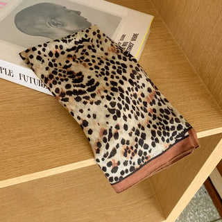 Leopard Square Pattern Hair Bandana Scarf