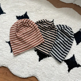 Long Striped Beanie Hat