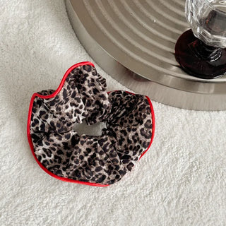 Lady's Pao Scrunchie Leopard Print Hair Tie Scrunchie