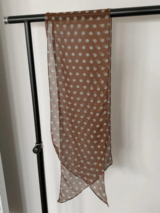 Wavy Dot Long Tie Big Scarf