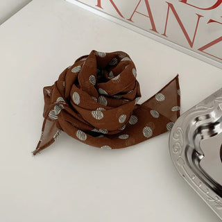 Wavy Dot Long Tie Big Scarf
