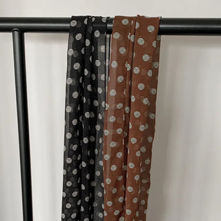 Wavy Dot Long Tie Big Scarf