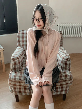 Ethnic Flower Pattern Lace Hair Bandana Scarf