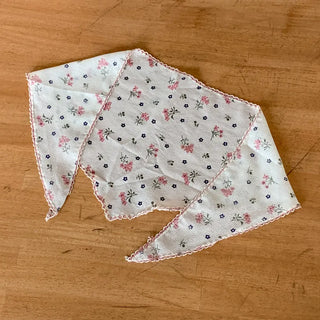 Ethnic Flower Pattern Lace Hair Bandana Scarf