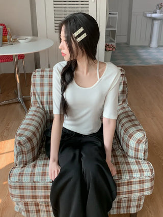 Gling Dot Color Block Square Hair Clip