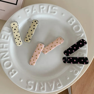 Gling Dot Color Block Square Hair Clip