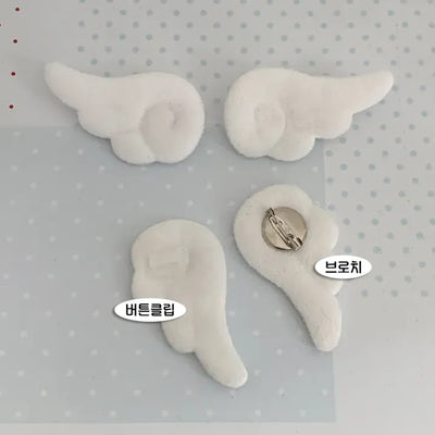 Angel Wing Brooch Button Clip for Decorating Shoes, Bags, and Sneakers