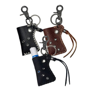 Cow Pocket Silver Metal Keychain Keyring
