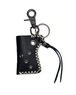 Cow Pocket Silver Metal Keychain Keyring