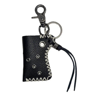 Cow Pocket Silver Metal Keychain Keyring