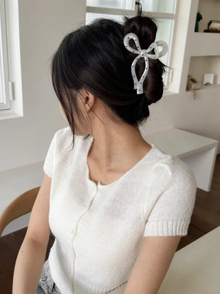 Dot Type Half-Up Hair Clip