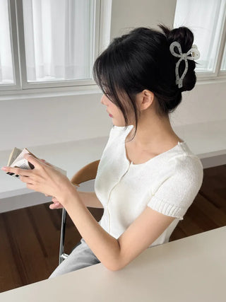 Dot Type Half-Up Hair Clip