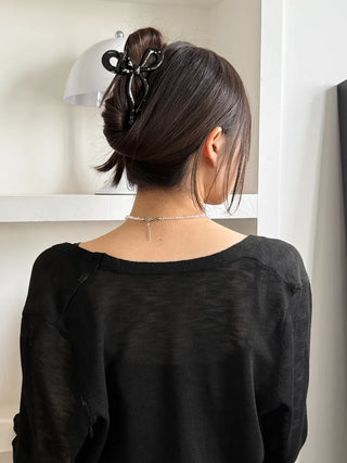 Dot Type Half-Up Hair Clip