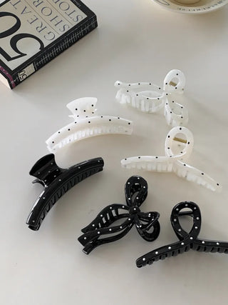 Dot Type Half-Up Hair Clip