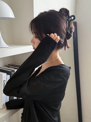 Dot Type Half-Up Hair Clip