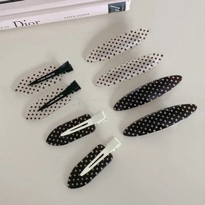 Flat Polka Dot Pin Curl Pin Makeup Hair Clip Hairpin