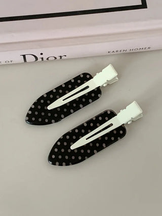 Flat Polka Dot Pin Curl Pin Makeup Hair Clip Hairpin