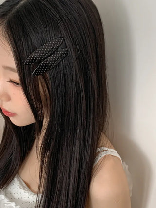 Flat Polka Dot Pin Curl Pin Makeup Hair Clip Hairpin