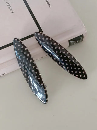 Flat Polka Dot Pin Curl Pin Makeup Hair Clip Hairpin