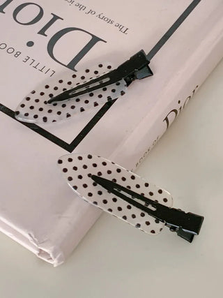 Flat Polka Dot Pin Curl Pin Makeup Hair Clip Hairpin