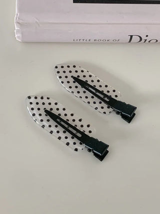 Flat Polka Dot Pin Curl Pin Makeup Hair Clip Hairpin
