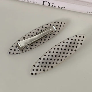 Flat Polka Dot Pin Curl Pin Makeup Hair Clip Hairpin