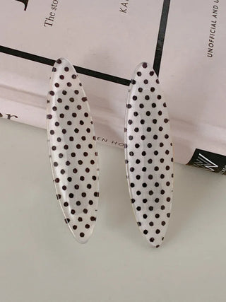 Flat Polka Dot Pin Curl Pin Makeup Hair Clip Hairpin