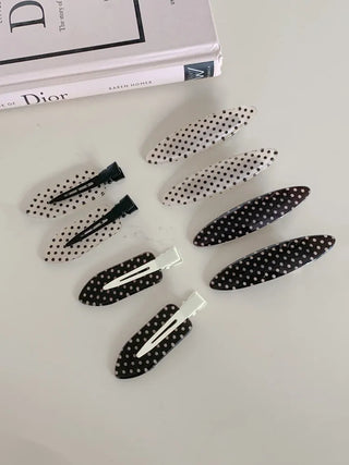 Flat Polka Dot Pin Curl Pin Makeup Hair Clip Hairpin