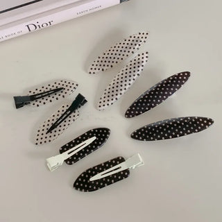 Flat Polka Dot Pin Curl Pin Makeup Hair Clip Hairpin