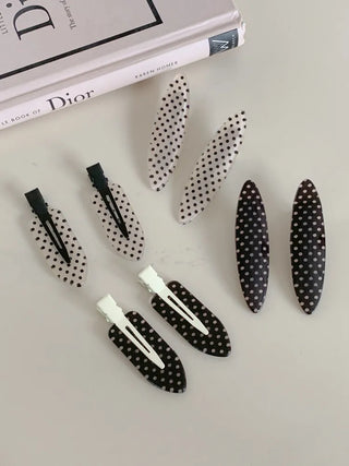 Flat Polka Dot Pin Curl Pin Makeup Hair Clip Hairpin