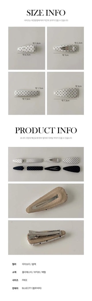 Cushion Dot Hair Clip