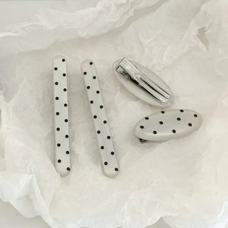 Hard Spot Polka Dot Hair Clip 2 Types