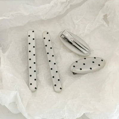 Hard Spot Polka Dot Hair Clip 2 Types