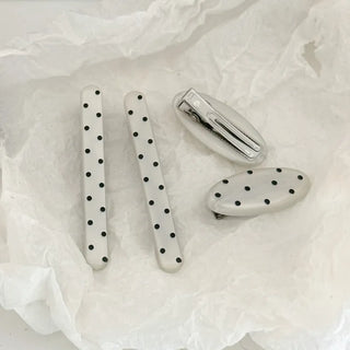 Hard Spot Polka Dot Hair Clip 2 Types