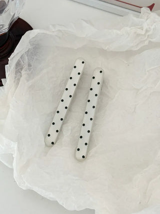 Hard Spot Polka Dot Hair Clip 2 Types