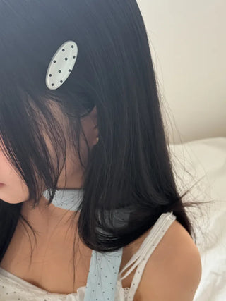 Hard Spot Polka Dot Hair Clip 2 Types