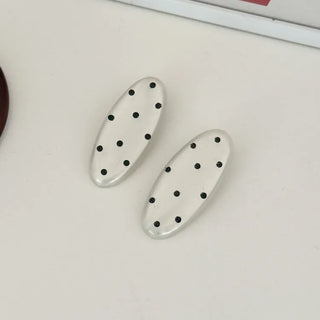 Hard Spot Polka Dot Hair Clip 2 Types