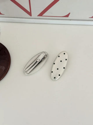Hard Spot Polka Dot Hair Clip 2 Types