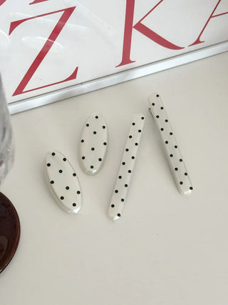 Hard Spot Polka Dot Hair Clip 2 Types